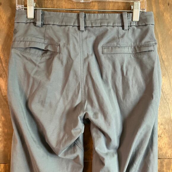 Lululemon Mens Pants Gray Commission Straight Leg Casual Stretch 28 - Picture 10 of 11